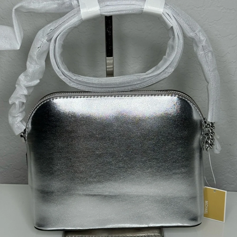 3 pcs MICHAEL KORS Jet Set Travel Dome Crossbody Bag, Coinpouch & Purse Hook! - Picture 5 of 15